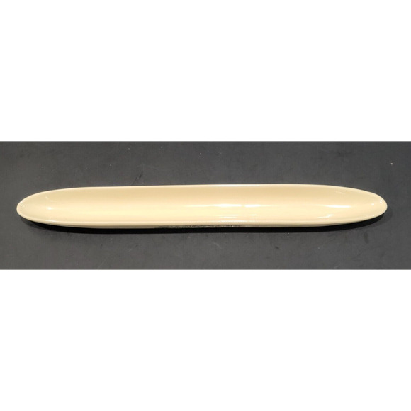 SHONFELDS Vintage Olive Boat Cream with Black Leaf Accent on Sides 16.5"x2" - Picture 6 of 6